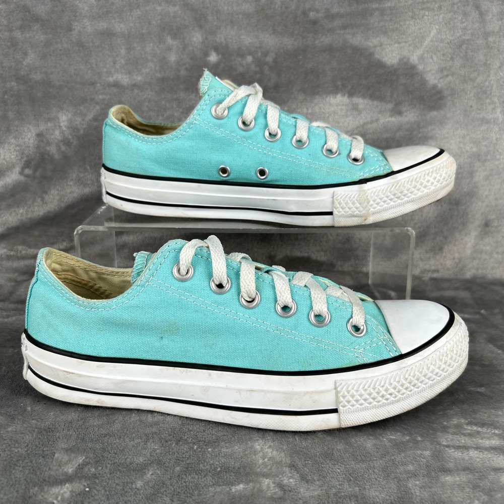 Converse Chuck Taylor All Star Low Top Turquoise Aqua Blue Sneakers W 7 M 5